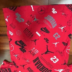 Nike Red Graphic Tee with Black and White Accents